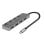 Hub USB Lindy 43383 4 Puertos USB 3.2 Gen 1 Type-C Gris Aluminio 5000 Mbit/s
