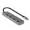 Hub USB Lindy 43383 4 Puertos USB 3.2 Gen 1 Type-C Gris Aluminio 5000 Mbit/s