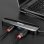 Hub USB Lindy 43334 4 Puertos USB 3.2 Gen 2 Type-C/Type-A 100W Negro ABS/Aluminio
