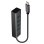 USB 3.2 Gen 1 Lindy 43325 Type-C Type-A 4Ports 5000 Mbit/s Gris Aluminium