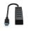 USB 3.2 Gen 1 Lindy 43325 Type-C Type-A 4Ports 5000 Mbit/s Gris Aluminium