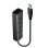 Hub USB Lindy 43324 4 Ports USB 3.2 Gen 1 5Gbps Aluminium/Kunststoff Schwarz 0,3m