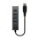 Hub USB Lindy 43324 4 Ports USB 3.2 Gen 1 5Gbps Aluminium/Kunststoff Schwarz 0,3m