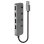 Hub USB Lindy 43309 4 Puertos USB 3.2 Gen 1 Aluminio ABS Gris 5Gbps