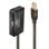 Lindy 42635 Hub USB 4 Portas Plug and Play USB 2.0 com Cabo AWG 28/24 10m Cinzento
