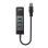 USB 3.2 Gen 1 Type-A Hub mit Gigabit Ethernet 5000 Mbit/s Schwarz Plastik 0,29 m Kabel