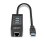 USB 3.2 Gen 1 Type-A Hub mit Gigabit Ethernet 5000 Mbit/s Schwarz Plastik 0,29 m Kabel