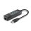 USB 3.2 Gen 1 Type-A Hub mit Gigabit Ethernet 5000 Mbit/s Schwarz Plastik 0,29 m Kabel