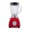 Batidora de vaso Sogo SS-5565 Acero Inoxidable 500W 1,5L Jarra de Cristal Rojo Pulse Picahielos