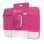 Funda para portátil Pantone 15.6" con ratón inalámbrico, acolchada, rosa, USB, universal