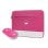 Funda para portátil Pantone 15.6" con ratón inalámbrico, acolchada, rosa, USB, universal