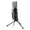 NGS MS120 Microfone Cardioide USB para Streaming/Podcast com Monitor e Baixa Latência Preto