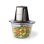 Minizerkleinerer Nedis KAMC300CGY 500W Glas 1L Edelstahlmesser Schwarz Silber Transparent