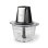 Minizerkleinerer Nedis KAMC300CGY 500W Glas 1L Edelstahlmesser Schwarz Silber Transparent