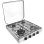 Hornillo Butano Vitrokitchen 452BB Blanco Encimera 4 Quemadores Acero Inox