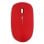 Ratón inalámbrico T'nB MWRUBBY6 Ambidextro 1600 DPI Rojo Plata clic silencioso