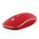Ratón inalámbrico T'nB MWRUBBY6 Ambidextro 1600 DPI Rojo Plata clic silencioso