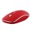 Ratón inalámbrico T'nB MWRUBBY6 Ambidextro 1600 DPI Rojo Plata clic silencioso