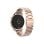 Reloj inteligente Forever SW-800 Verfi 1.3" IPS, Resistente Agua IP68, Banda Metal Oro S/M