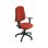 Silla de oficina UNISIT Simple CP roja, acolchada, polipropileno, reposabrazos ajustables