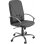 Silla de oficina UNISIT Dante PC Asiento y Respaldo Acolchados Imitación Piel Negra Ajuste Altura 12cm Reposabrazos Rígi