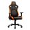 Silla gaming COUGAR CGR-DFL negra-naranja, imitación piel, reposabrazos 4D, 120kg