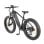 Bicicleta elétrica DYU King 750 48V 20Ah 80km/Hidráulica 26x4" com pneus largos, preta