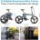 Bicicleta eléctrica DYU T1 sensor de par, batería extraíble, 7 velocidades, plegable, magnesio