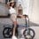 Bicicleta eléctrica DYU T1 sensor de par, batería extraíble, 7 velocidades, plegable, magnesio