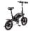 Bicicleta eléctrica DYU D3F Motor 250W 36V Batería 10Ah Plegable 14" Negro