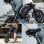 Bicicleta eléctrica DYU D3F Motor 250W 36V Batería 10Ah Plegable 14" Negro