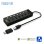 Hub USB Ewent EW1147 7 Puertos USB 3.2 Gen1 Alimentado Adaptador USB-C Negro