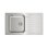 Lavabo Teka Classic 1C 1E rechteckiger Edelstahlspüle 1 Becken 860x500 mm