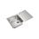 Lavabo Teka Classic 1C 1E rechteckiger Edelstahlspüle 1 Becken 860x500 mm