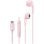 JVC HA-FR17UC-P Auriculares USB-C com DAC e Microfone Integrados Rosa