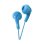 Auriculares JVC com fio neodímio 13.5mm graves potentes azul 1m cabo