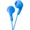 Auriculares JVC com fio neodímio 13.5mm graves potentes azul 1m cabo