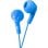 Auriculares JVC com fio neodímio 13.5mm graves potentes azul 1m cabo