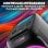 T'nB Cube Blaster Coluna de Festa 40W com Bluetooth 5.0, RGB, Karaoke, USB/SD e Microfone Preta