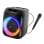 T'nB Cube Blaster Coluna de Festa 40W com Bluetooth 5.0, RGB, Karaoke, USB/SD e Microfone Preta