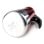 Cafetera Italiana Ibili Moca Rosso 6 Tazas 280 ml Acero Inoxidable Inducción