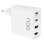 Cargador GaN DCU Advance Tecnologic 4 Puertos 100W Power Delivery QC 18W Blanco