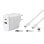 Cargador Universal Vivanco Super Fast Dual Charger Set Blanco 1m Corriente Alterna