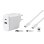 Vivanco Super Fast Dual Charger Set Chargeur Double Rapide Universel 1m Blanc