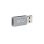 Adaptador USB 3.0 DCU Tecnologic USB Tipo C Cinza Alumínio Pequeno Leve Rápido