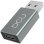 Adaptador USB 3.0 DCU Tecnologic USB Tipo C Cinza Alumínio Pequeno Leve Rápido