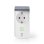 Enchufe Inteligente Nedis WIFIPO120FWT Wi-Fi Control por Voz y Estadísticas de consumo