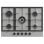 Piano cottura gas Infiniton 76AGX51 5 Fuochi Acciaio Inox Ghisa Wok Triple Corona