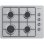 Placa de gás Infiniton GAS43BXAL 4 fogos inox 43cm profundidade controlos laterais
