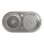 CATA R-2 AG lavabo avec 2 cuvettes en acier inoxydable 35,7 cm